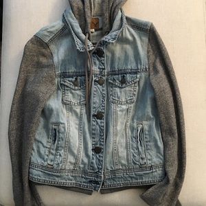 American Eagle Hooded Denim Jacket